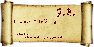 Fidesz Mihály névjegykártya